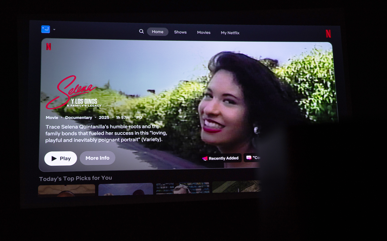 Netflix on XGIMI Halo+ portable projector.