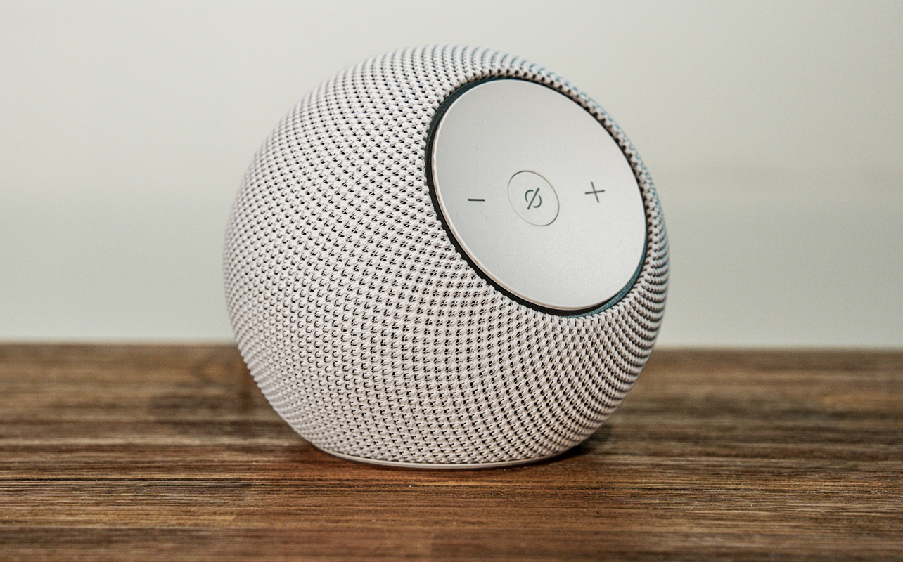 Amazon Echo Dot Max on a table.