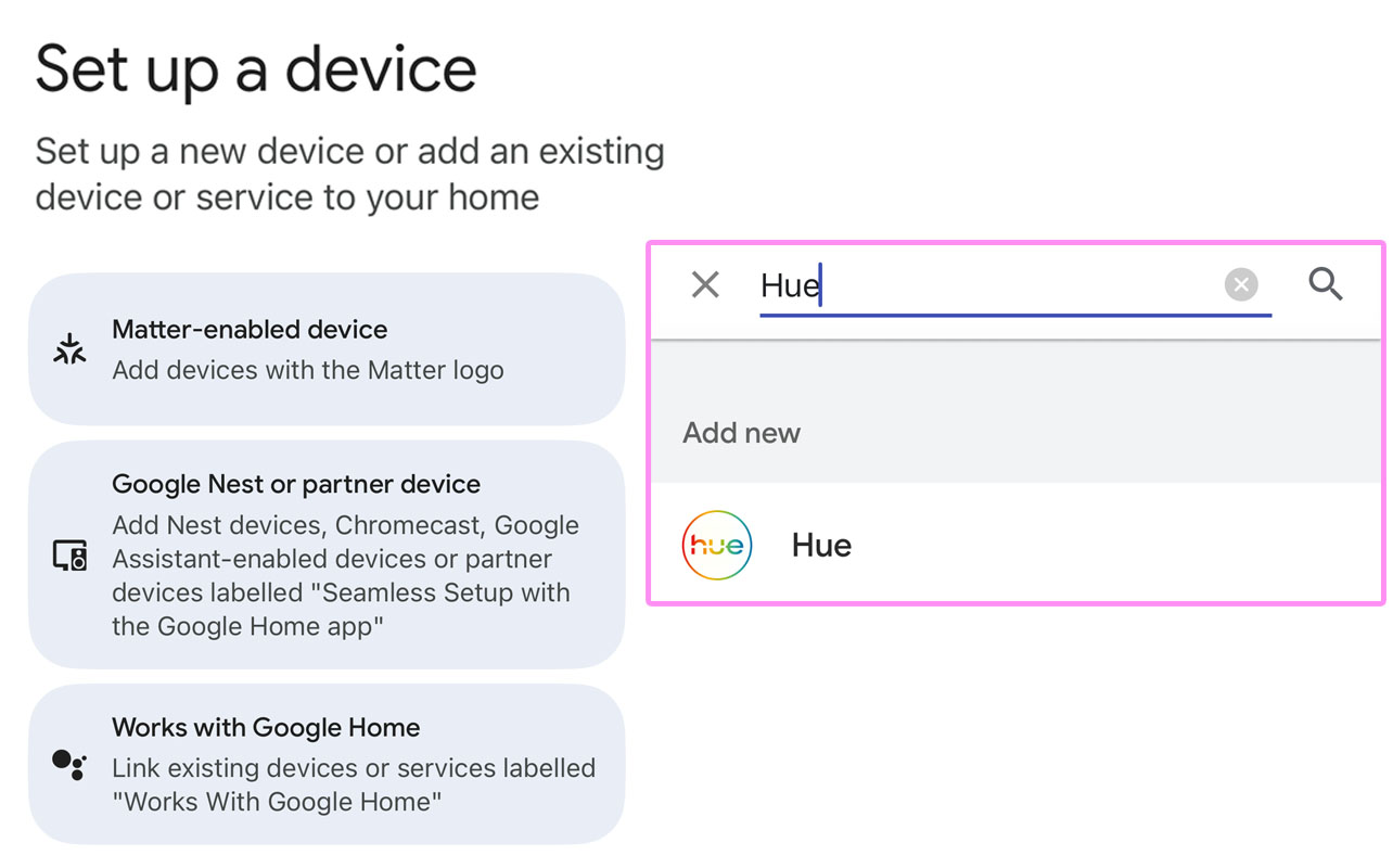 Google Home set up device