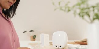 Nest Wi-Fi Mesh is getting connected by a user.