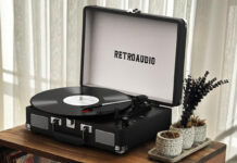 A RetroAudio record player on a table
