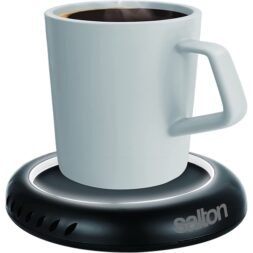 Salton SMW2094BKW - Mug Warmer for Coffee, Tea, matcha with LED Lighting, Black