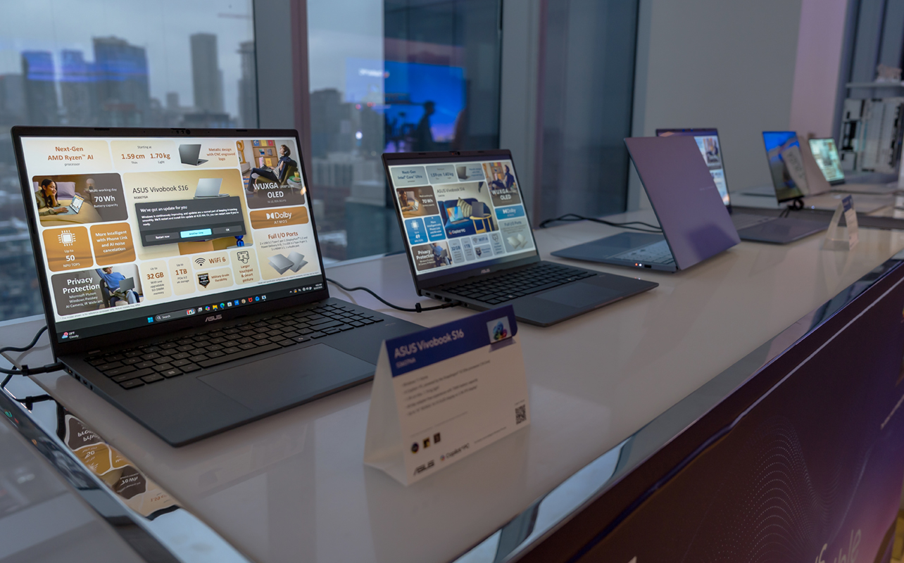 ASUS Vivobook laptop lineup at CES 2026.
