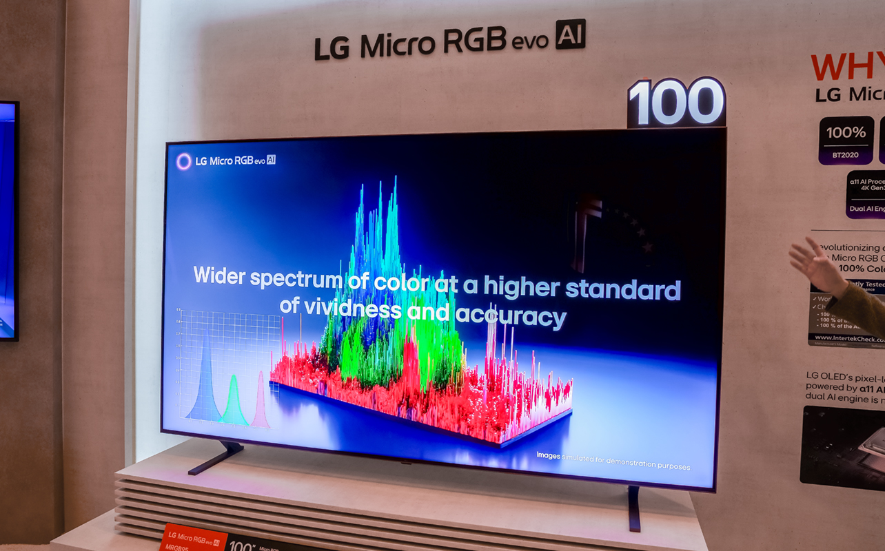 LG Micro RGB evo AI at CES 2026