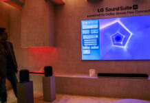 LG Sound Suite demo at CES 2026.