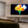 LG TV in living room space at CES 2026.