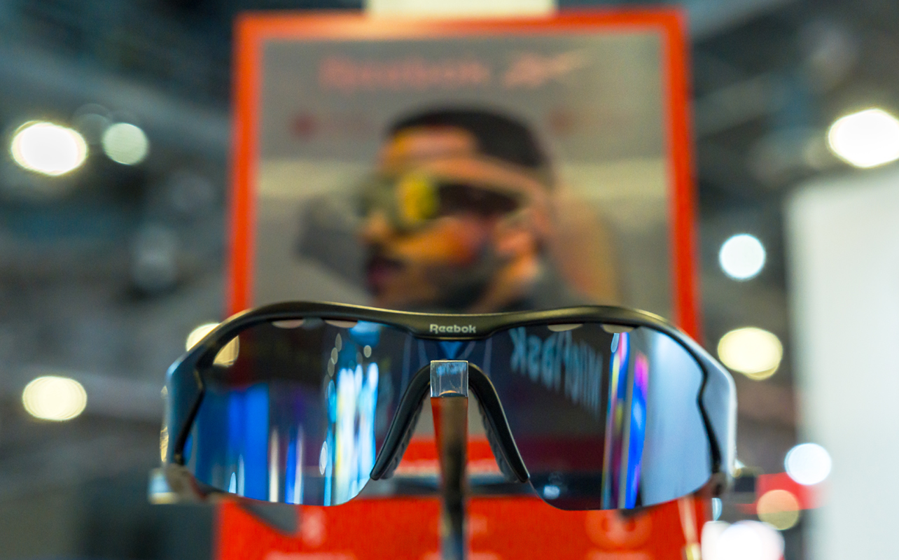 Lucyd smart glasses on display at CES 2026.