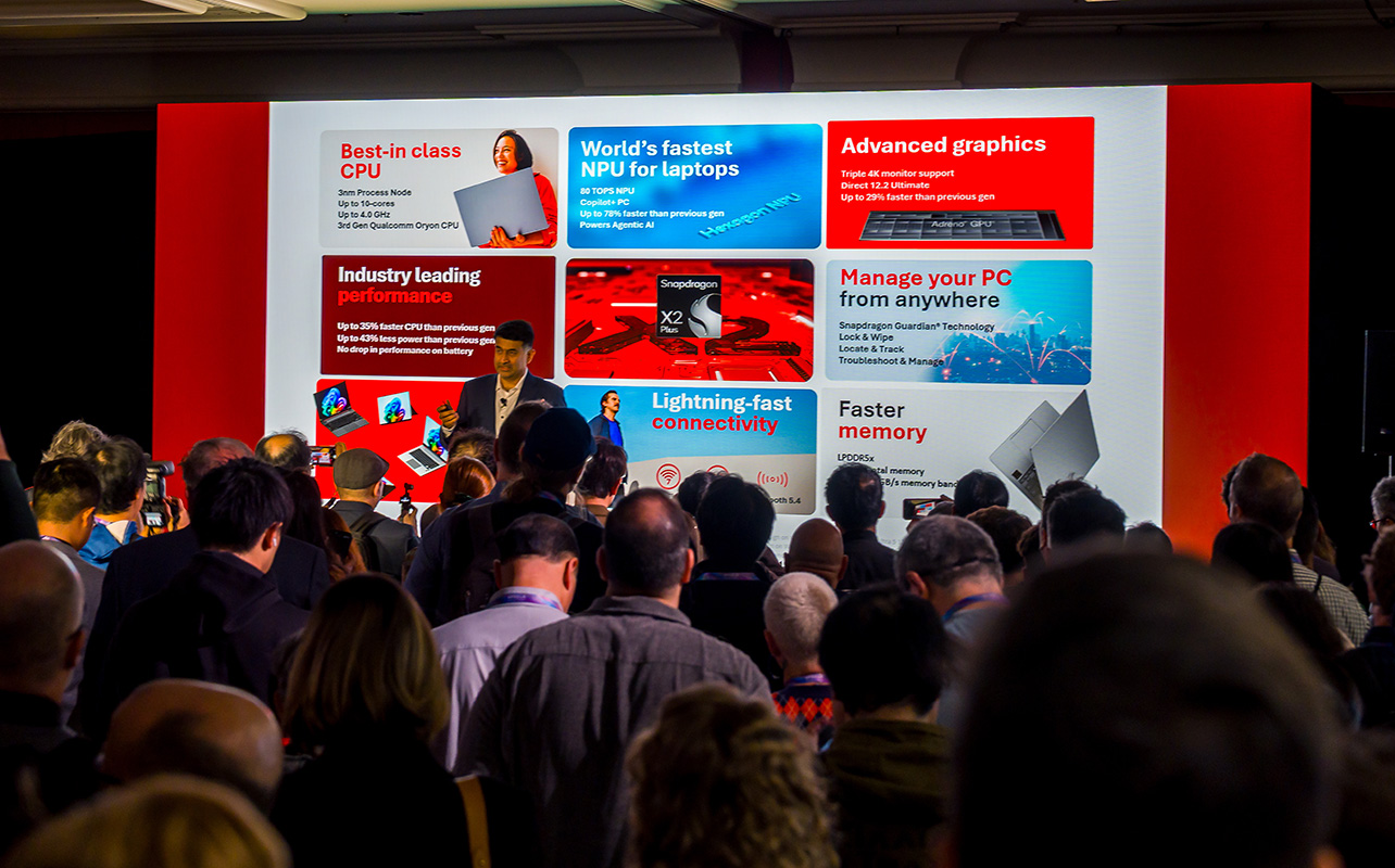 CES 2026: Qualcomm Snapdragon X2 Plus laptop keynote speaker