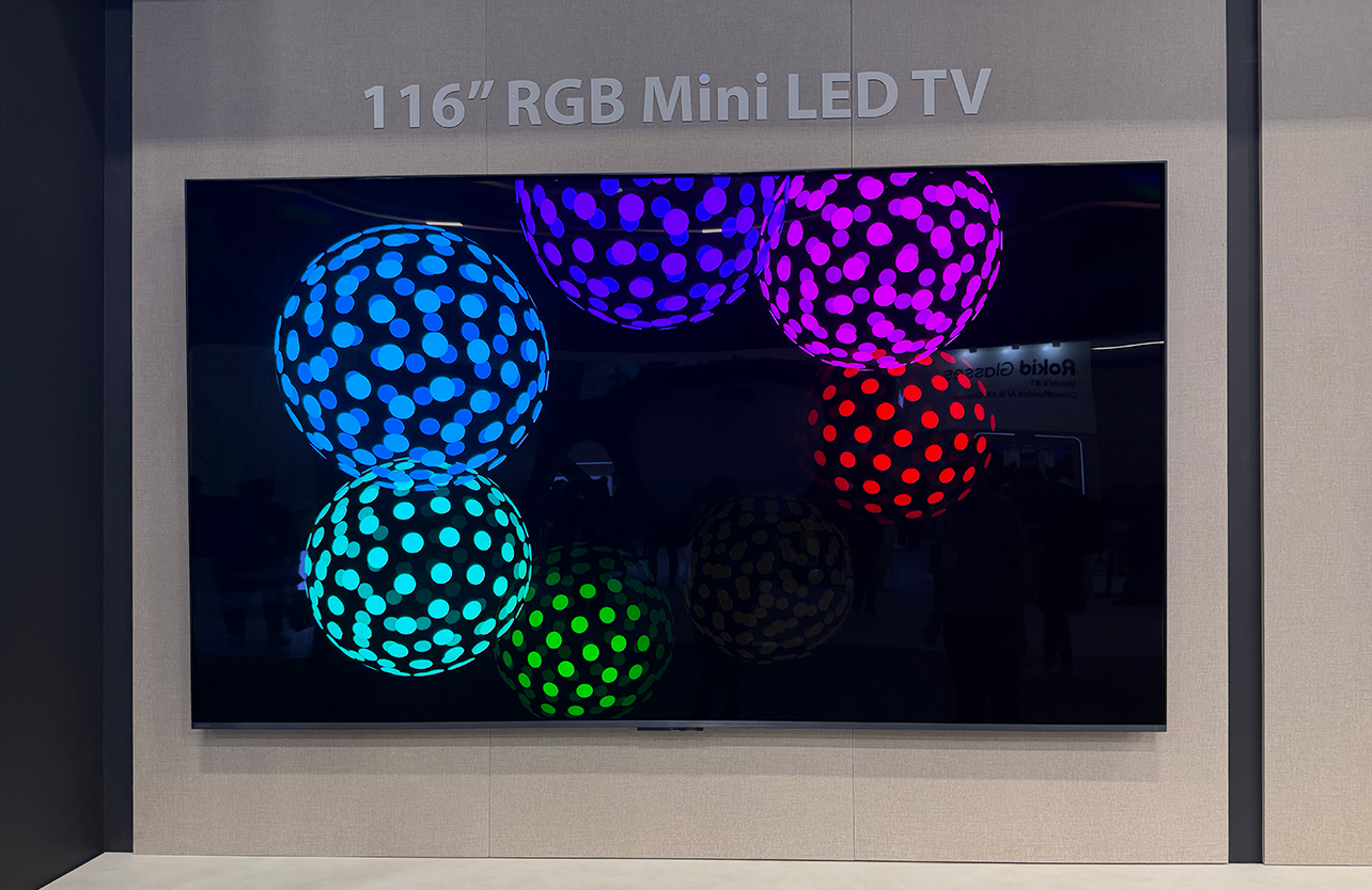 Hisense RGB Mini LED TV at CES 2026