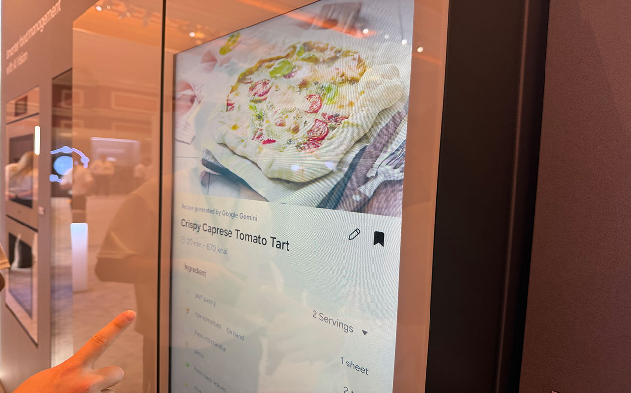 Samsung Bespoke AI refrigerator at CES 2026