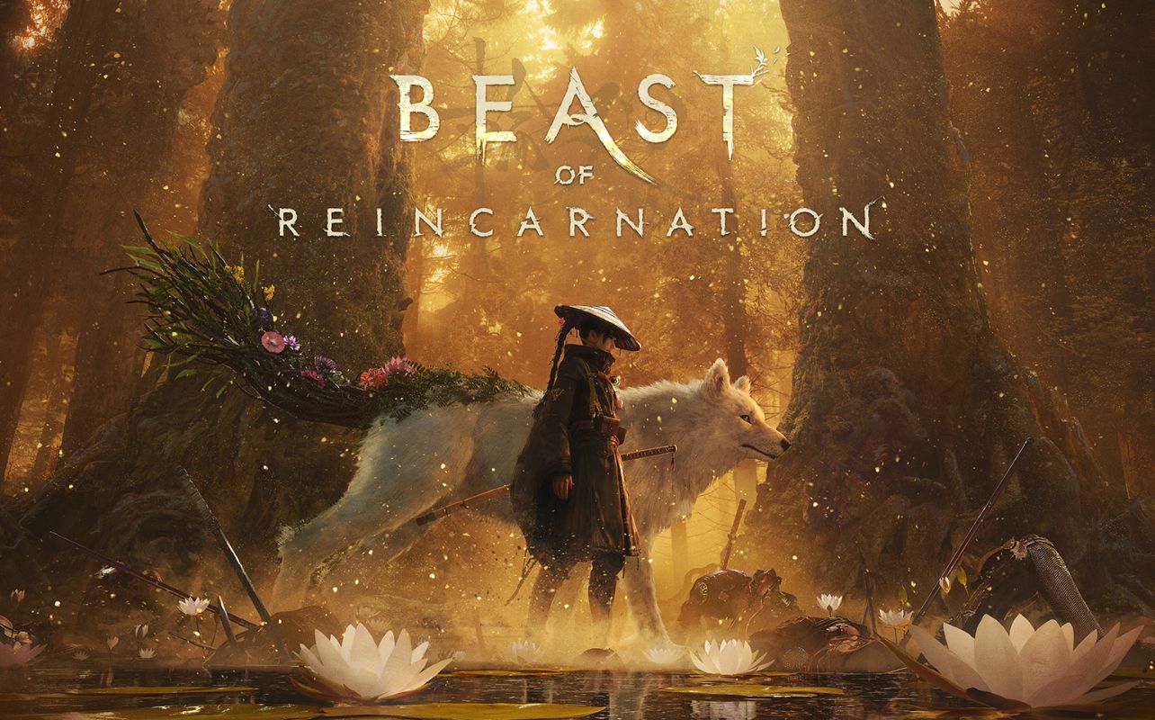 A warrior with its giant wolf