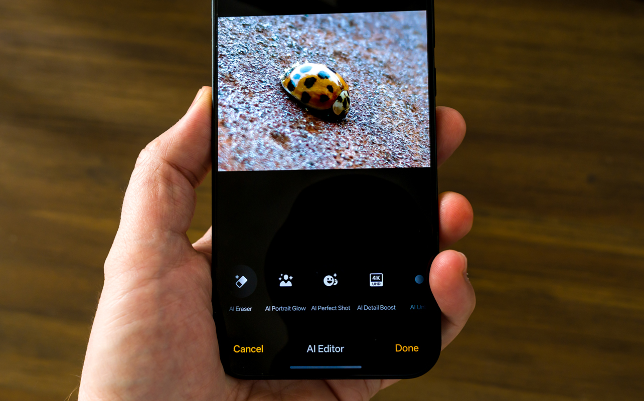Photo editing with the OnePlus 15