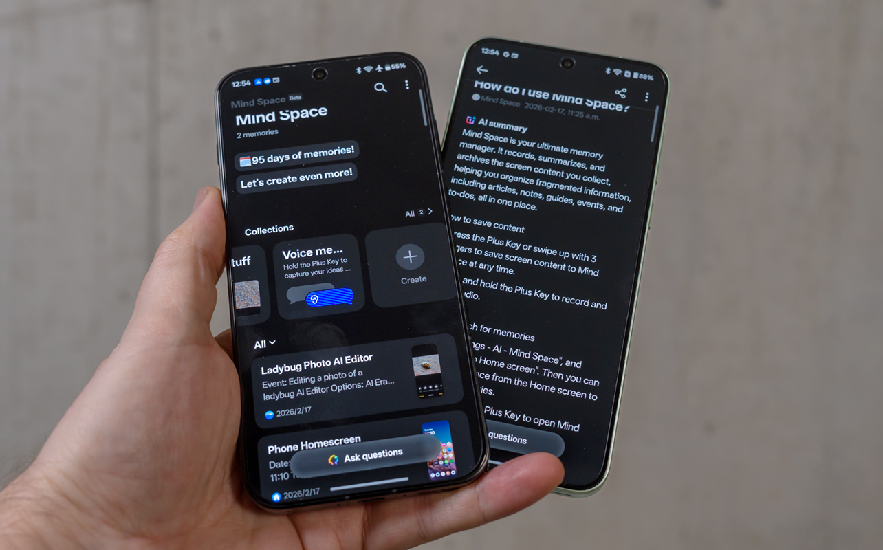 Mind Space on both OnePlus 15 and 15R.
