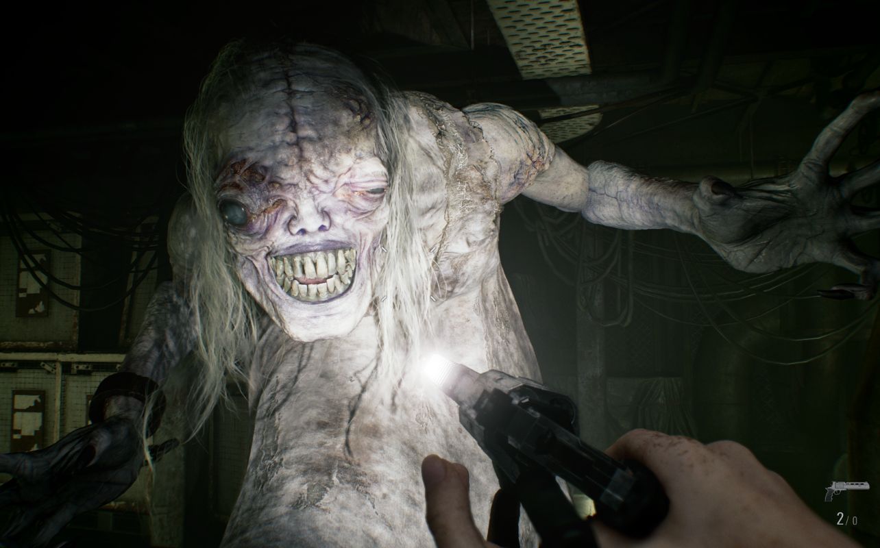 A monster from the game Resident Evil Requiem.