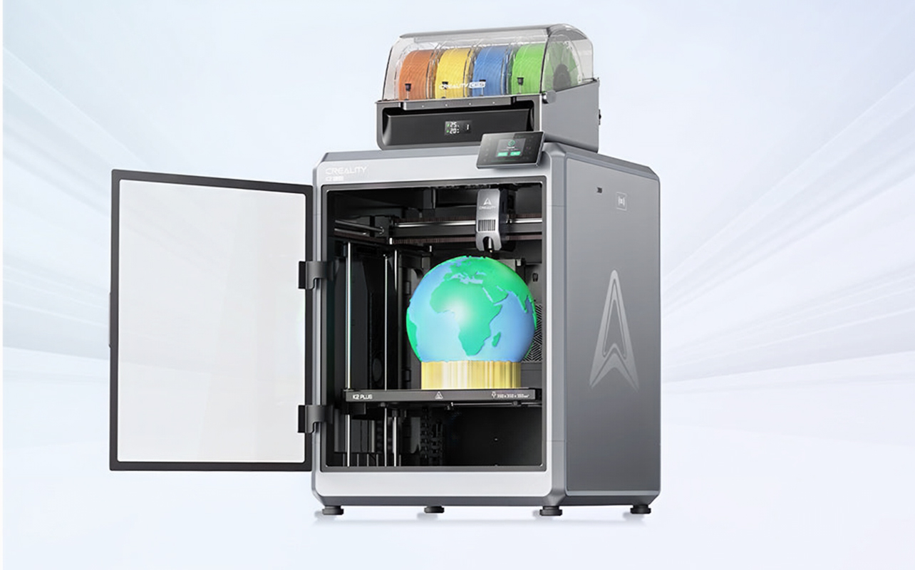 Creality enclosed FDM 3D printer with multi-colour filament