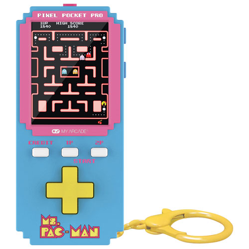 Dream Gear Uni Pixel Pocket Pro Ms. Pac-Man Portable Gaming System