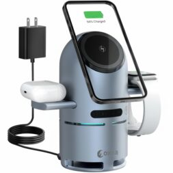 Oxaa motorized 5-in-1 wireless charging stand with built-in speaker