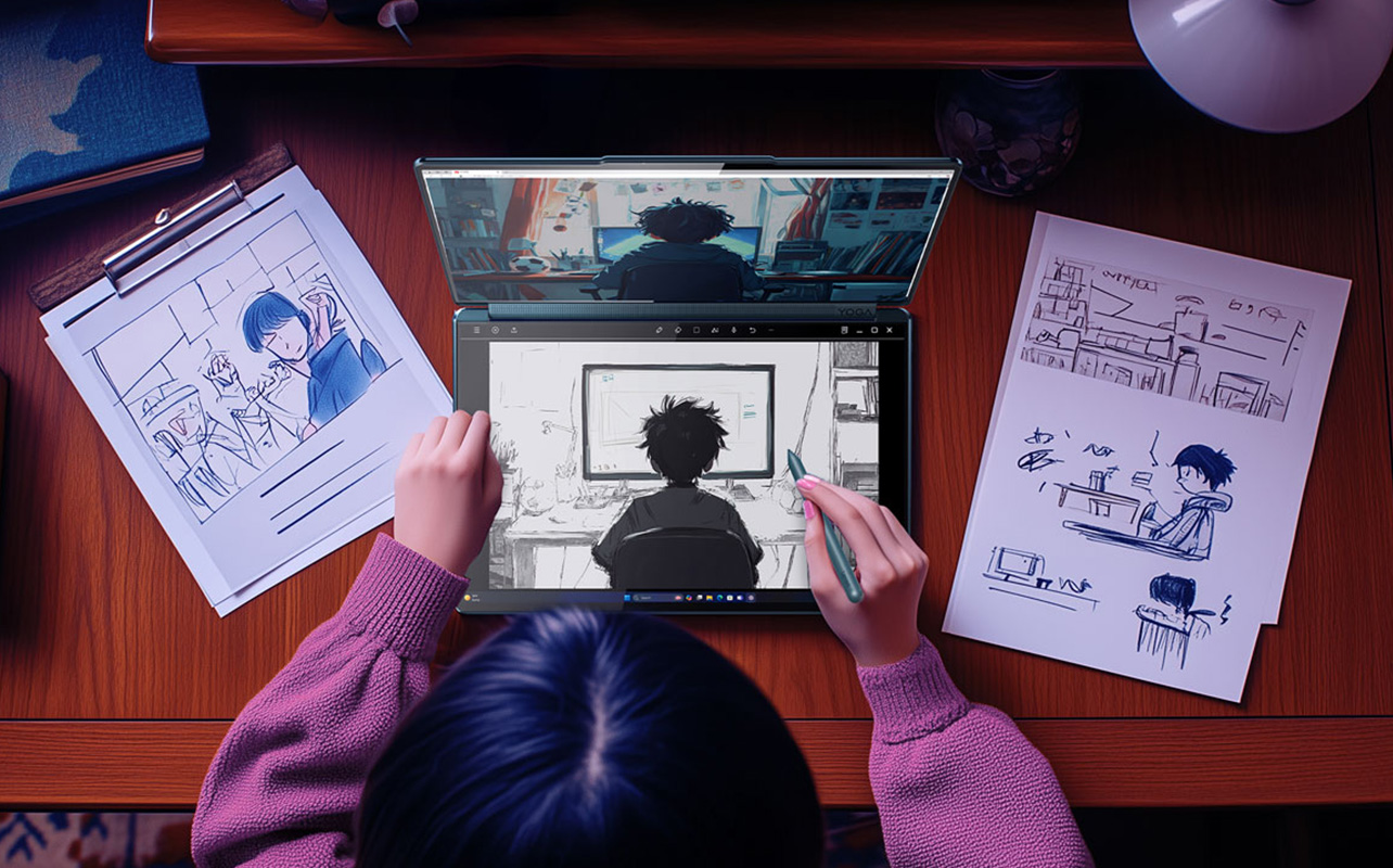 2-in-1 touch screen laptop for designing