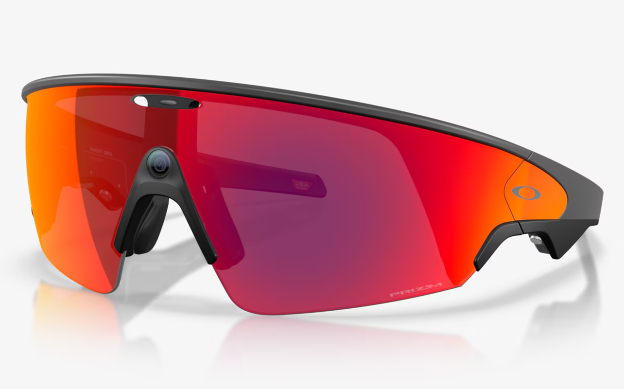 Oakley Meta Vanguard AI glasses on white background.