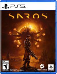 Saros video game cover art for the PlayStation 5.