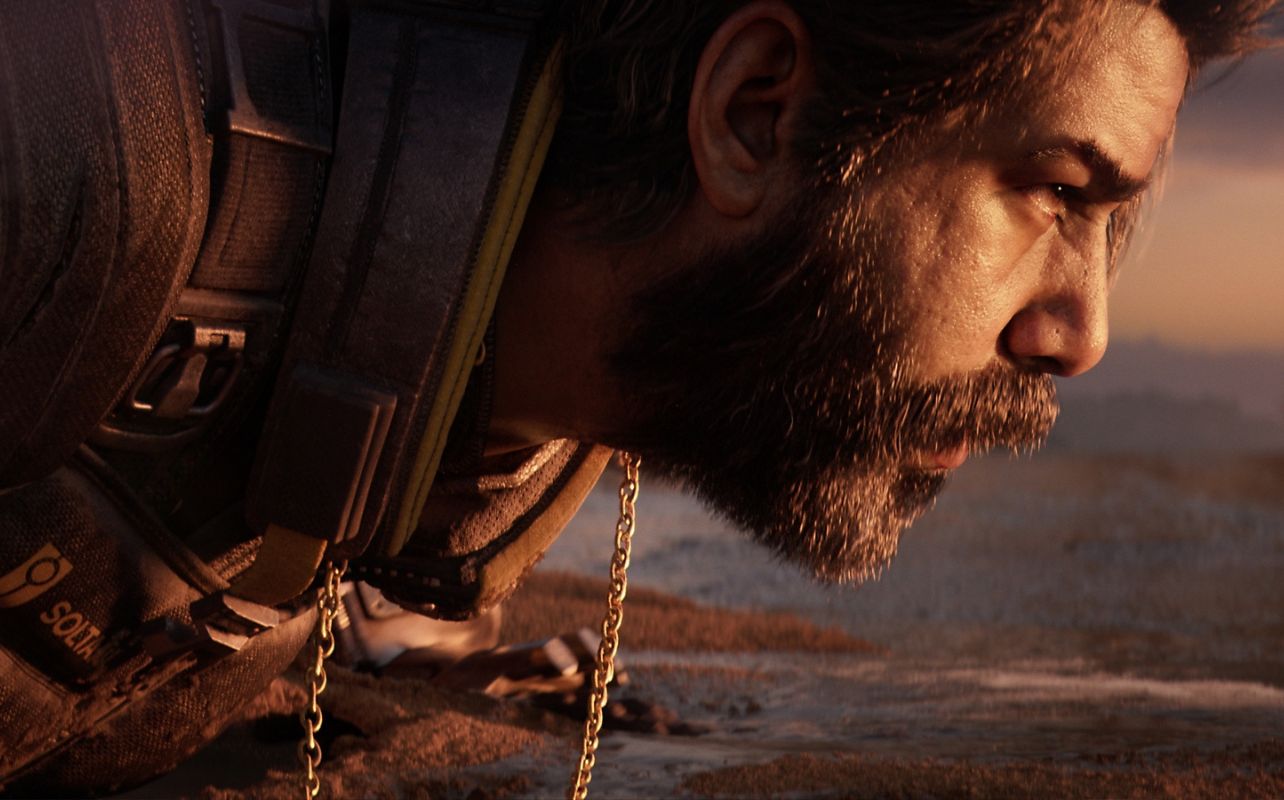 Le personnage principal de Saros est étendu au sol.