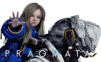 Pragmata is a rare sci-fi adventure with a lot of heart Official key art for Pragmata showing Diana reaching her hand out alongside Hugh Williams in his lunar EVA suit.