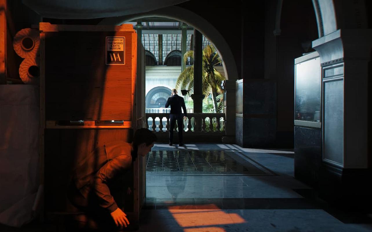 James Bond sneaking through a restricted area in 007 First Light.