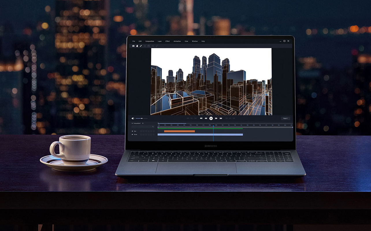 Windows laptop used for 3D modelling