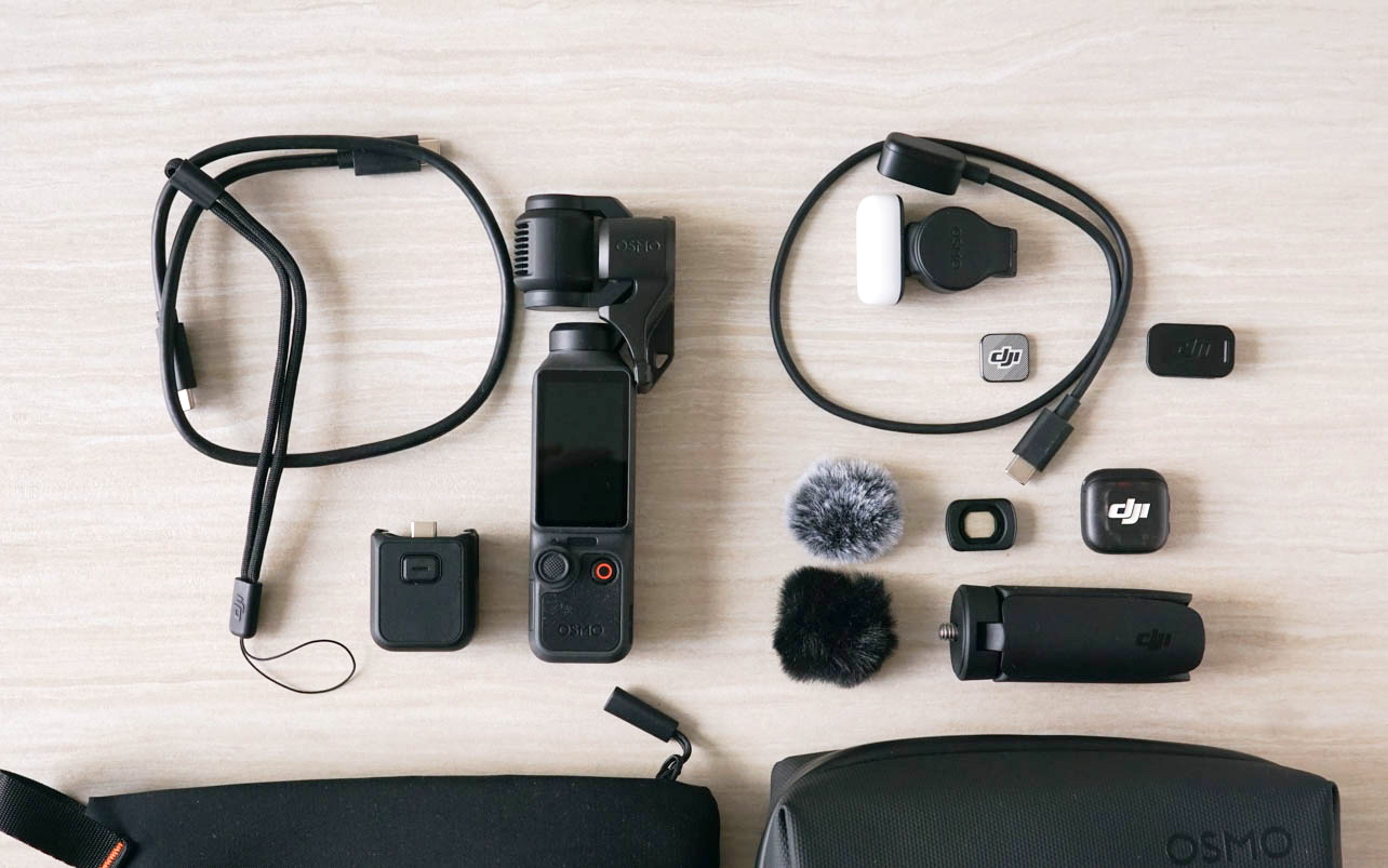 What's in the box of the DJI Osmo Pocket 4