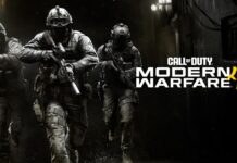 Call of Duty: Modern Warfare 4 promotional art showing three soldiers and the game logo.