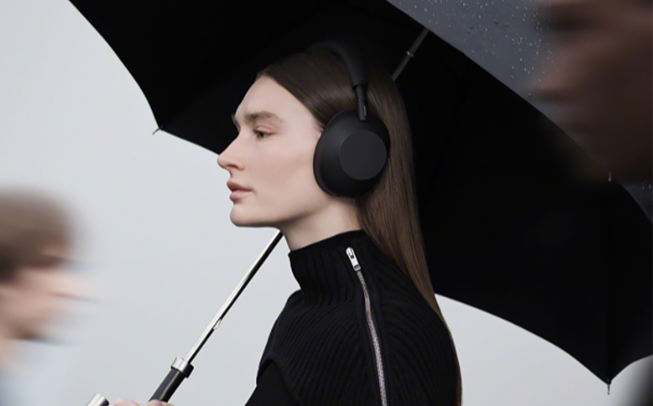 A person wears the Sony WH-1000XM6 Over-Ear