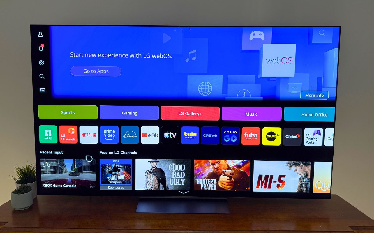 LG OLED 2026 C6H new 2026 webOS on screen.