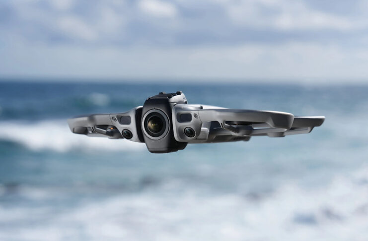 Getting your Canadian drone licence in 2026: What you need to know DJI Avata 360 in flight by the beach.