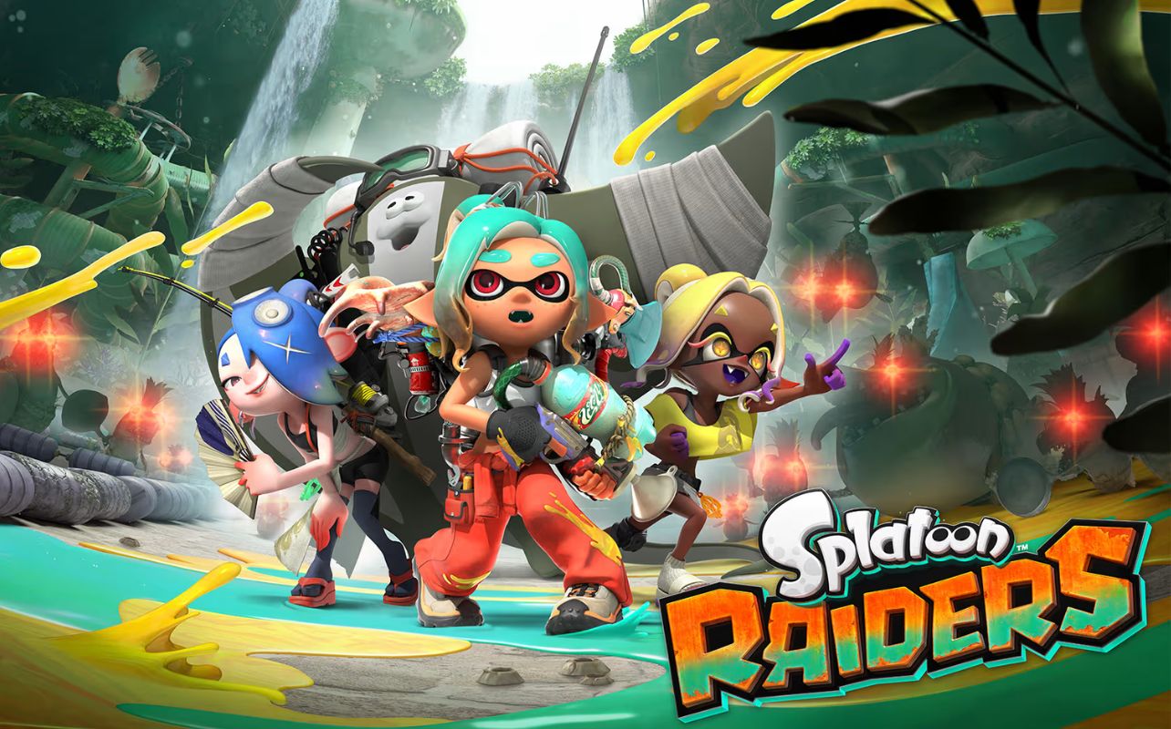 Nintendo Direct art with Splatoon Raiders.