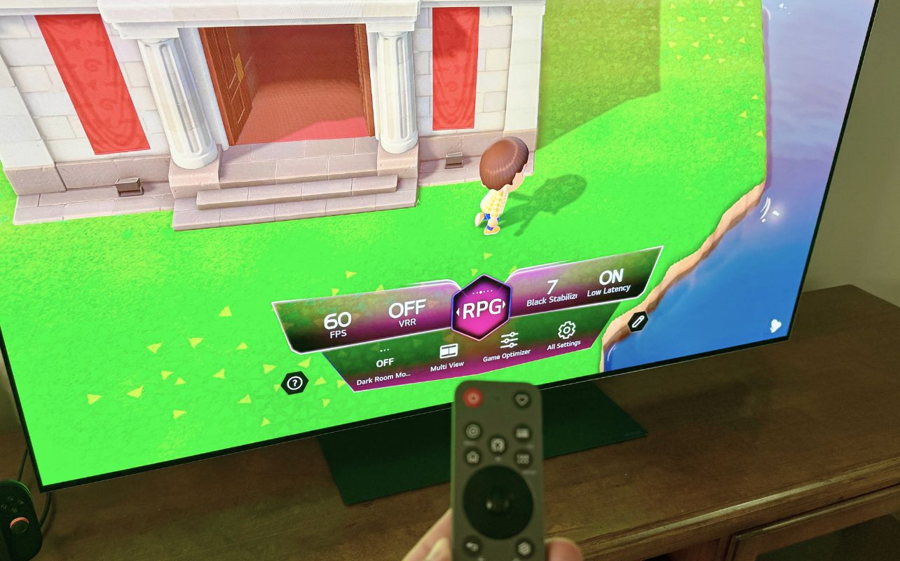 The Nintendo Switch 2 and LG's TV gaming mode.