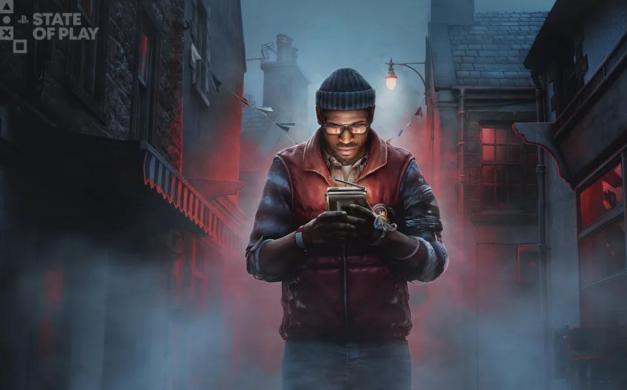 Silent Hill: Townfall artwork showing Simon holding a CRTV device in a foggy street during the PlayStation State of Play June 2026 showcase.
