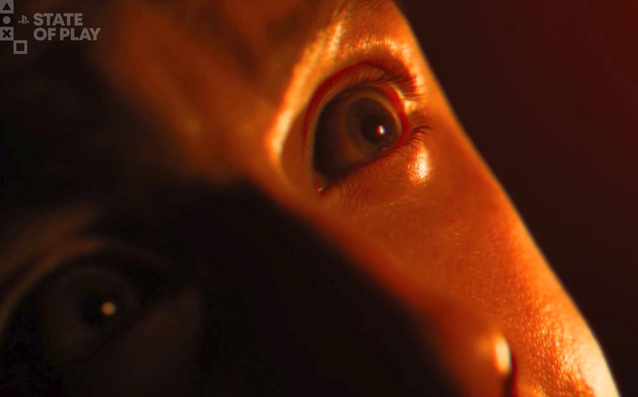 Until Dawn 2 image showing a close-up of a frightened character’s eye during the PlayStation State of Play June 2026 showcase.