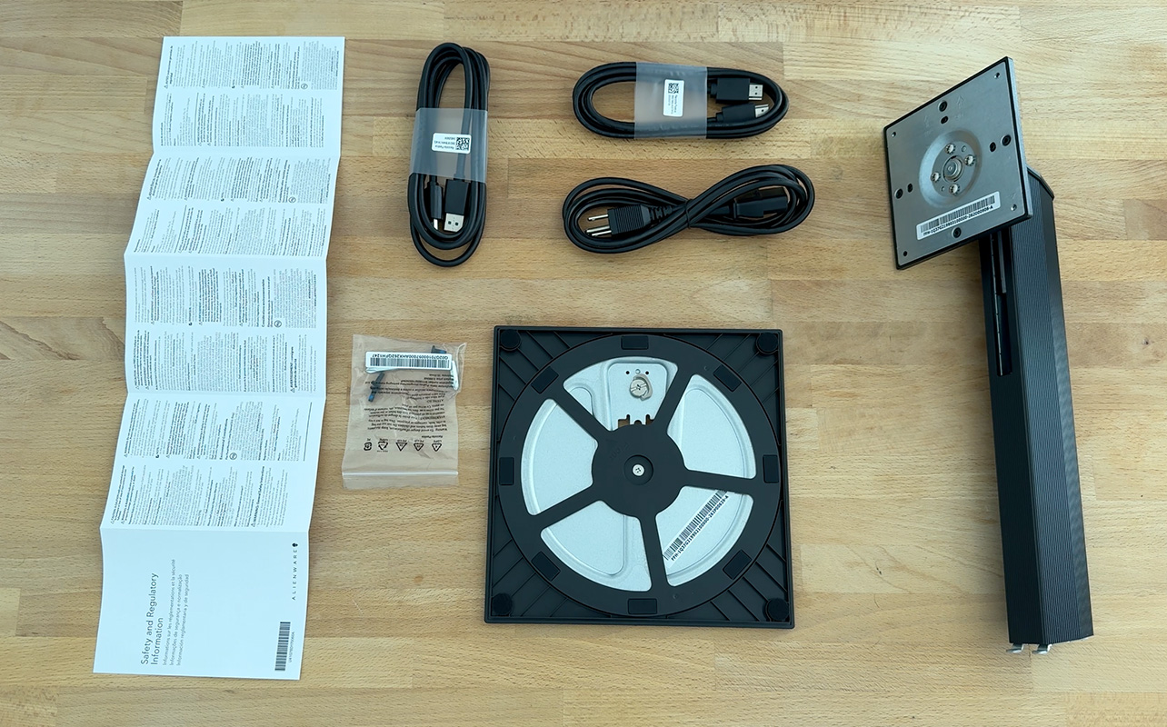 Alienware 27 QD-OLED inside the box
