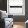 LG window air conditioner in a living room