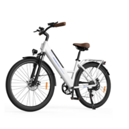 E-bike with step-through (V-frame)