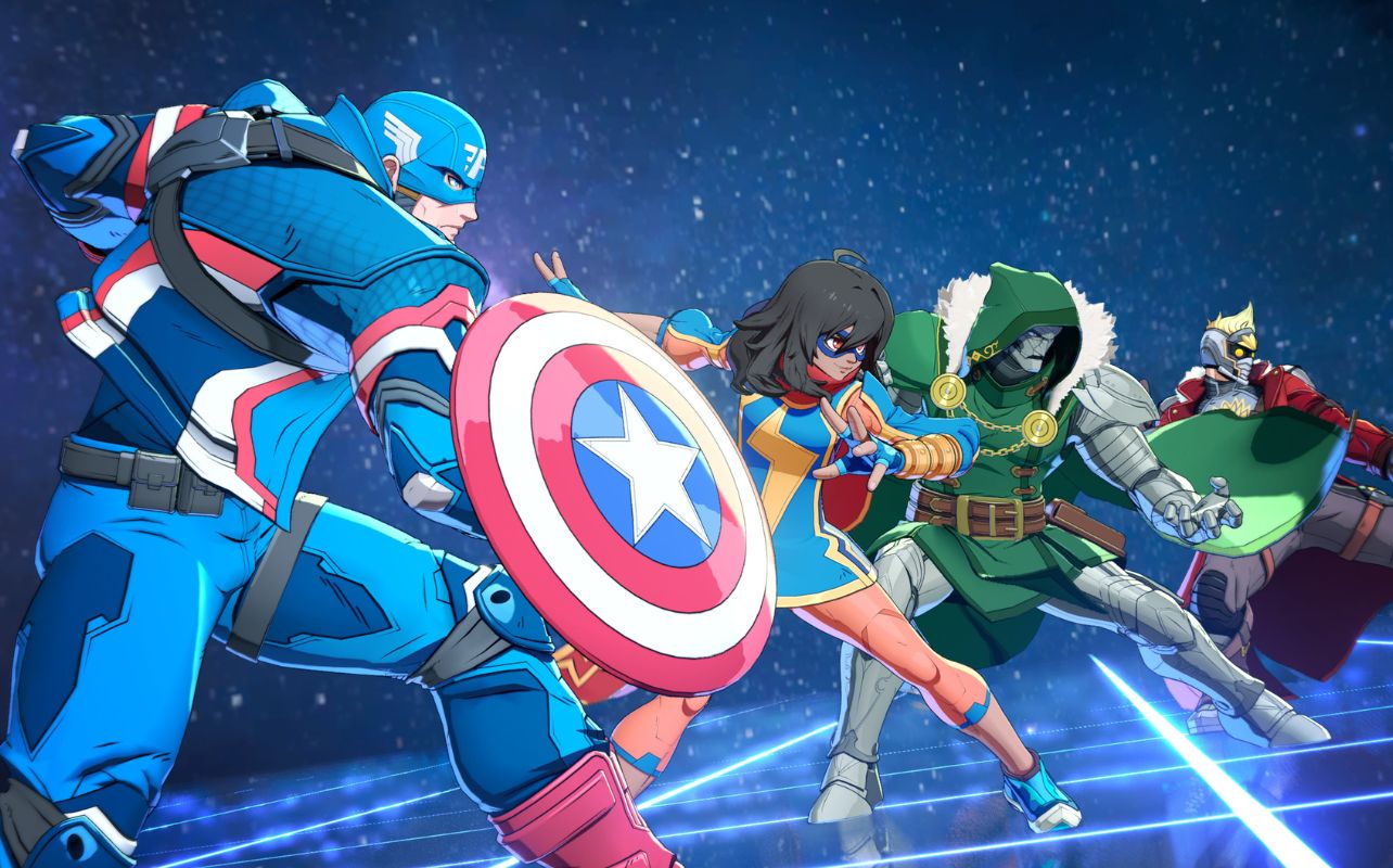 MARVEL Tokon Fighting Souls PS5 screenshot with characters getting ready to face off.