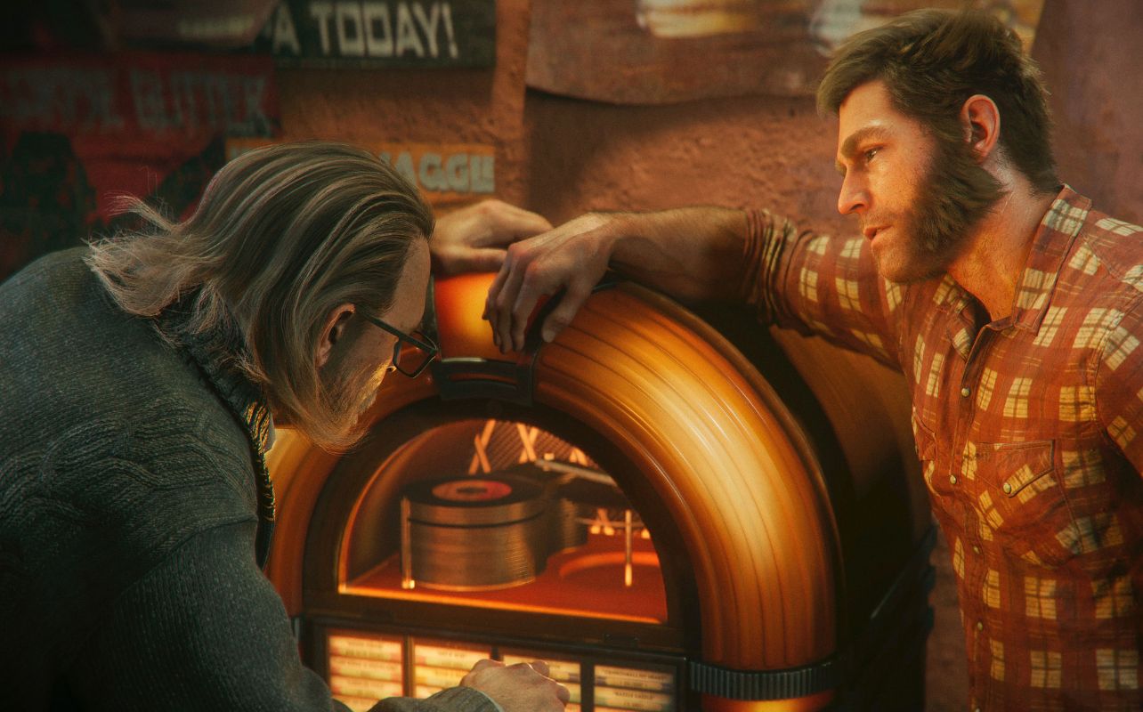 Wolverine at a Jukebox with another character.