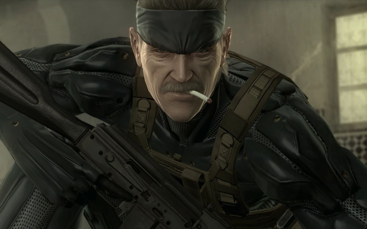 Metal Gear Solid Master Collection Vol. 2: Solid Snake looking at the camera.
