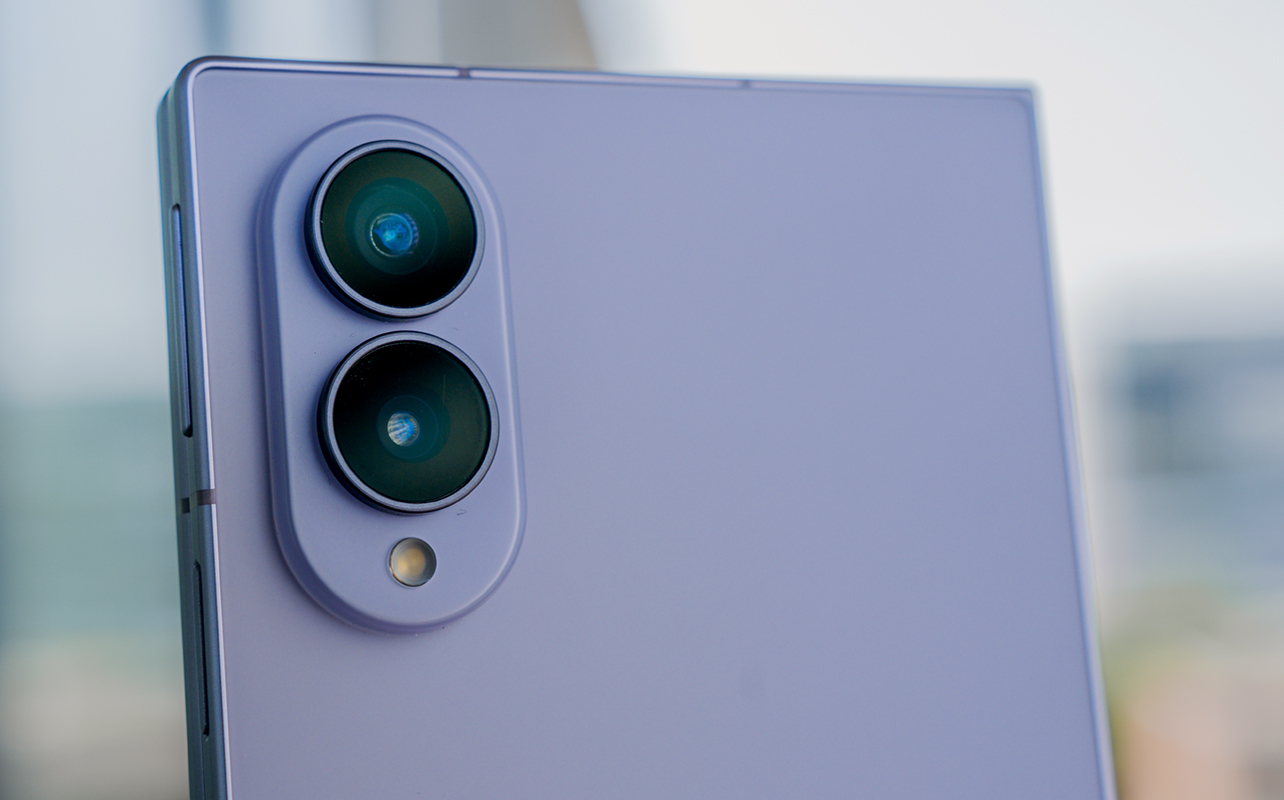 Samsung Galaxy Z Fold8 rear cameras close-up.