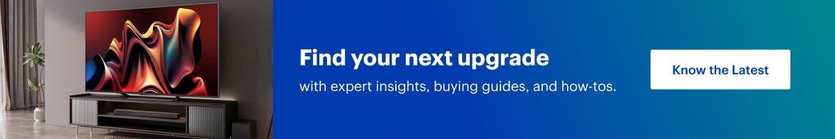 Know the latest on TV, audio, and home theatre at Best Buy