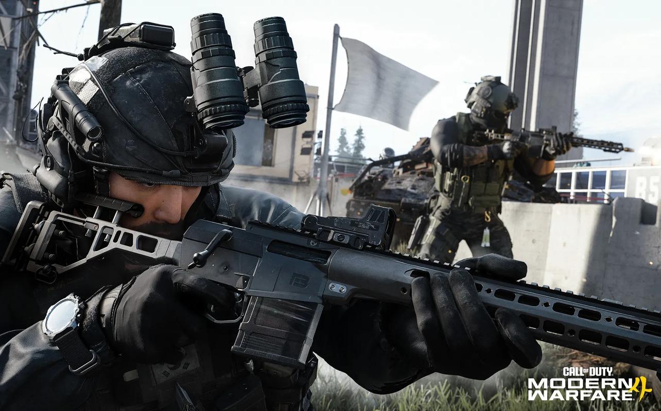Call of Duty: Modern Warfare 4 operators aiming rifles during a Kill Block Gunfight match.