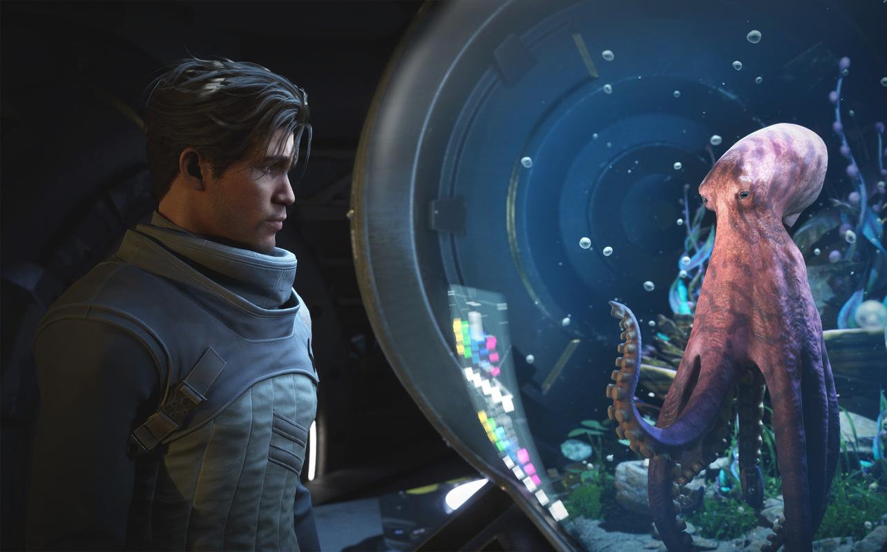 Jun Aslan facing Salt the Awakened octopus in EXODUS.