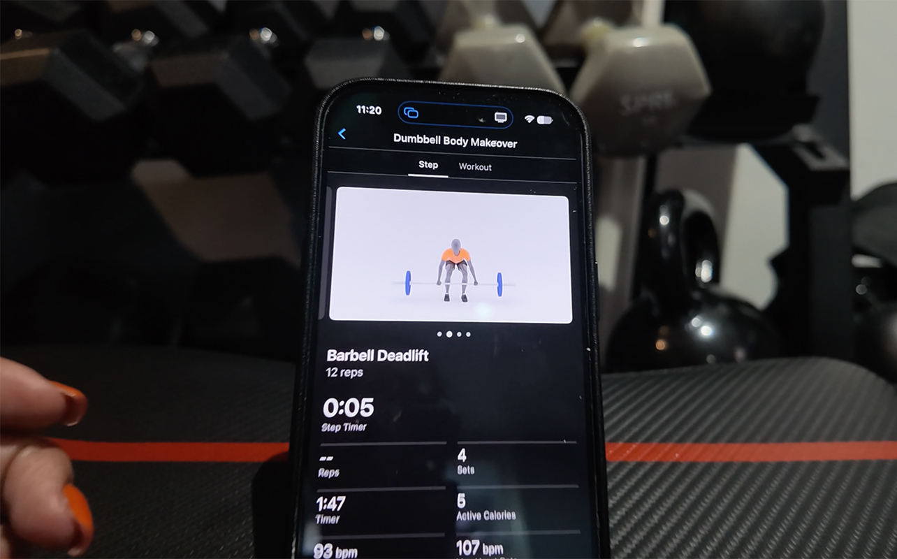 Garmin app Garmin Coach workout on phone