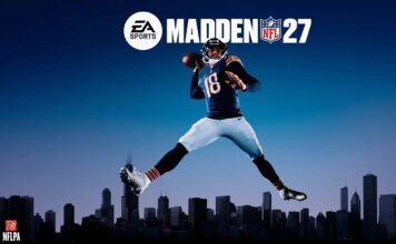 Madden NFL 27 review Madden NFL 27 artwork featuring a Chicago Bears quarterback above the Chicago skyline.