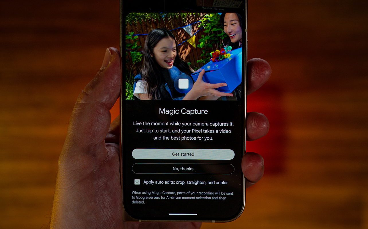 Magic Capture intro on Google Pixel 11 Pro Fold.